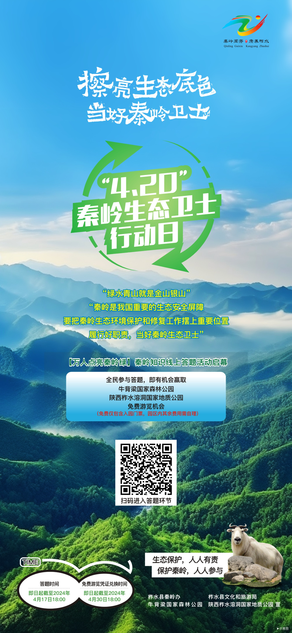 2024年“4.20”秦岭生态卫士行动日活动启动